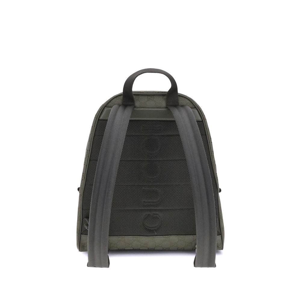 Green Cotton Backpack