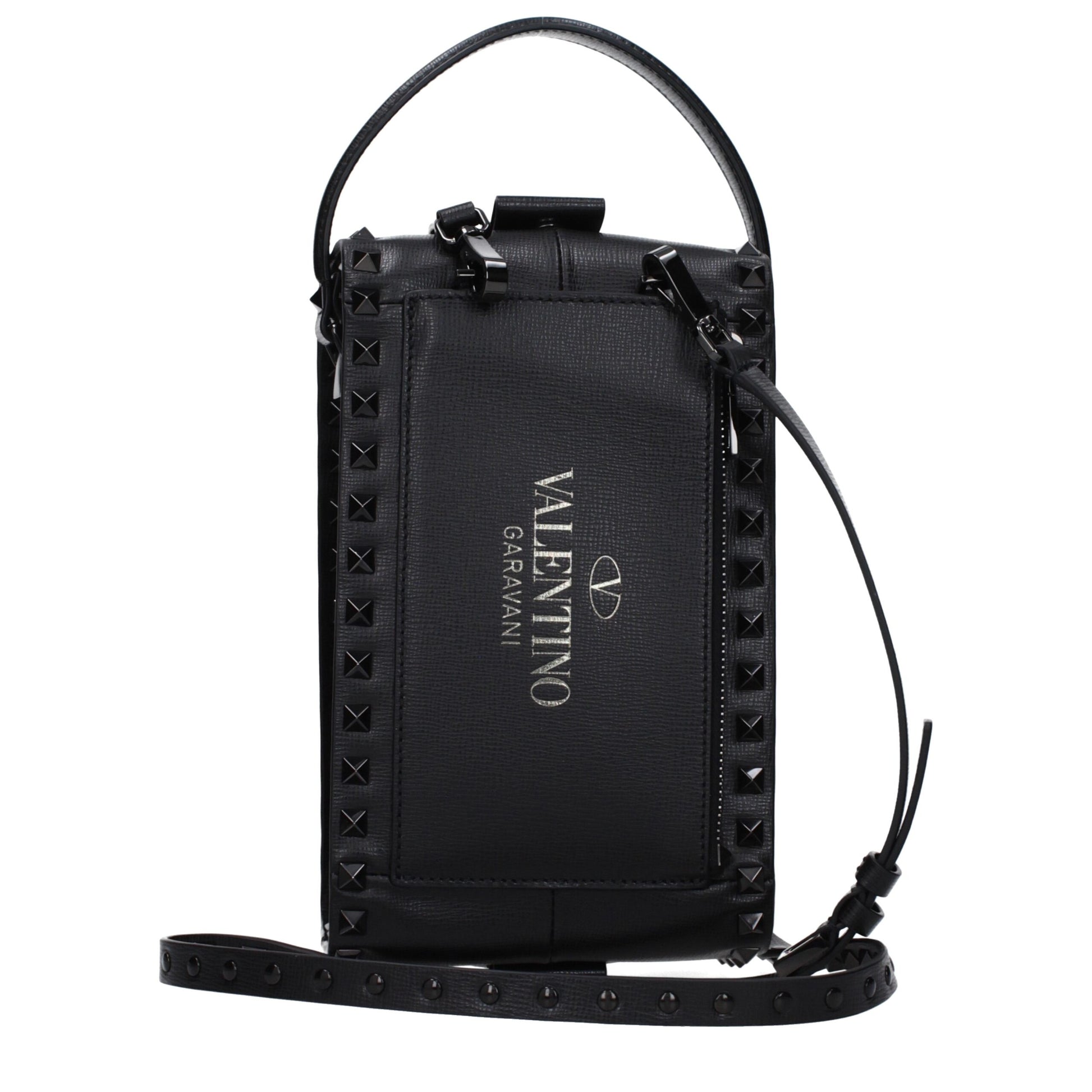 Black Leather Clutch Bag