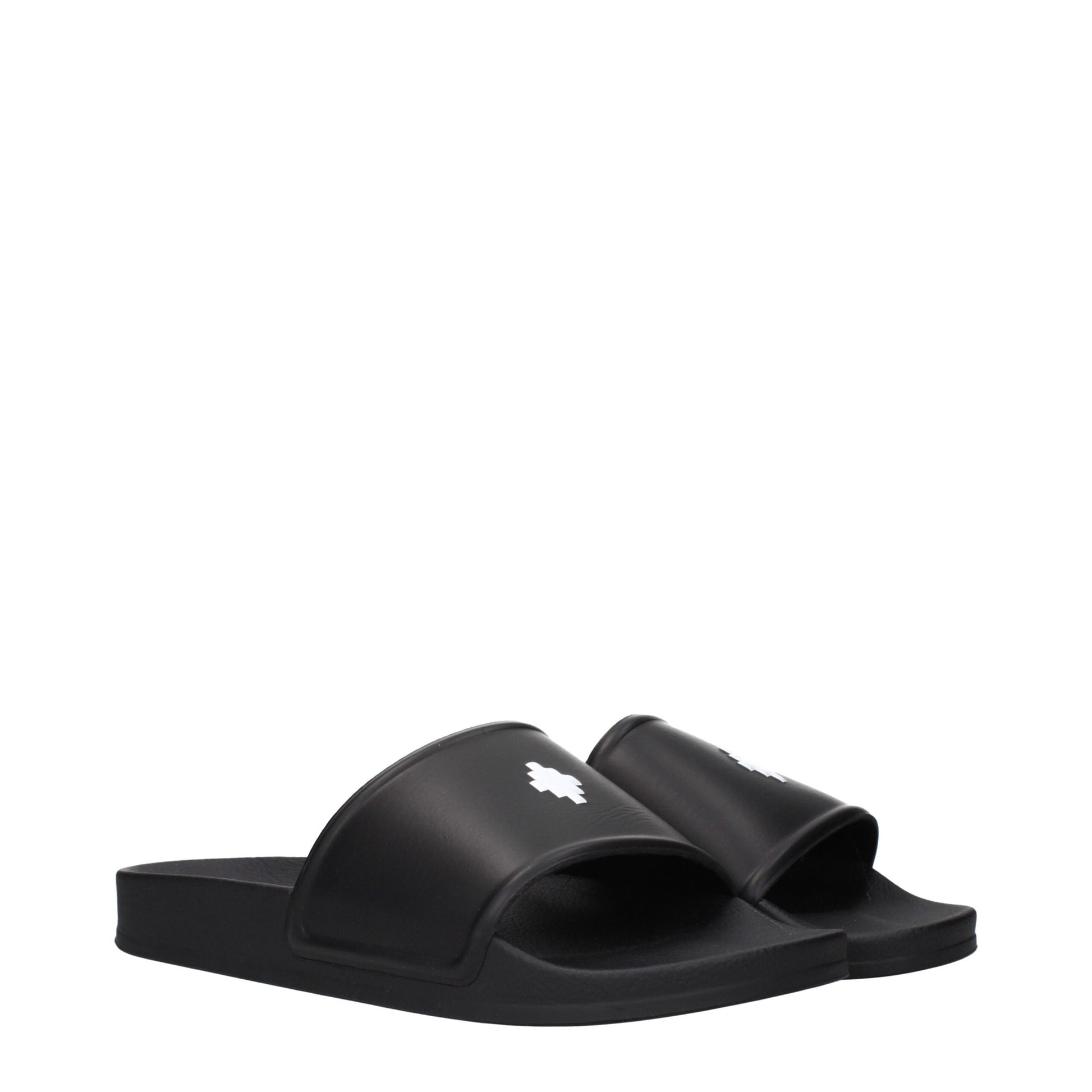 Black Cotton Slippers