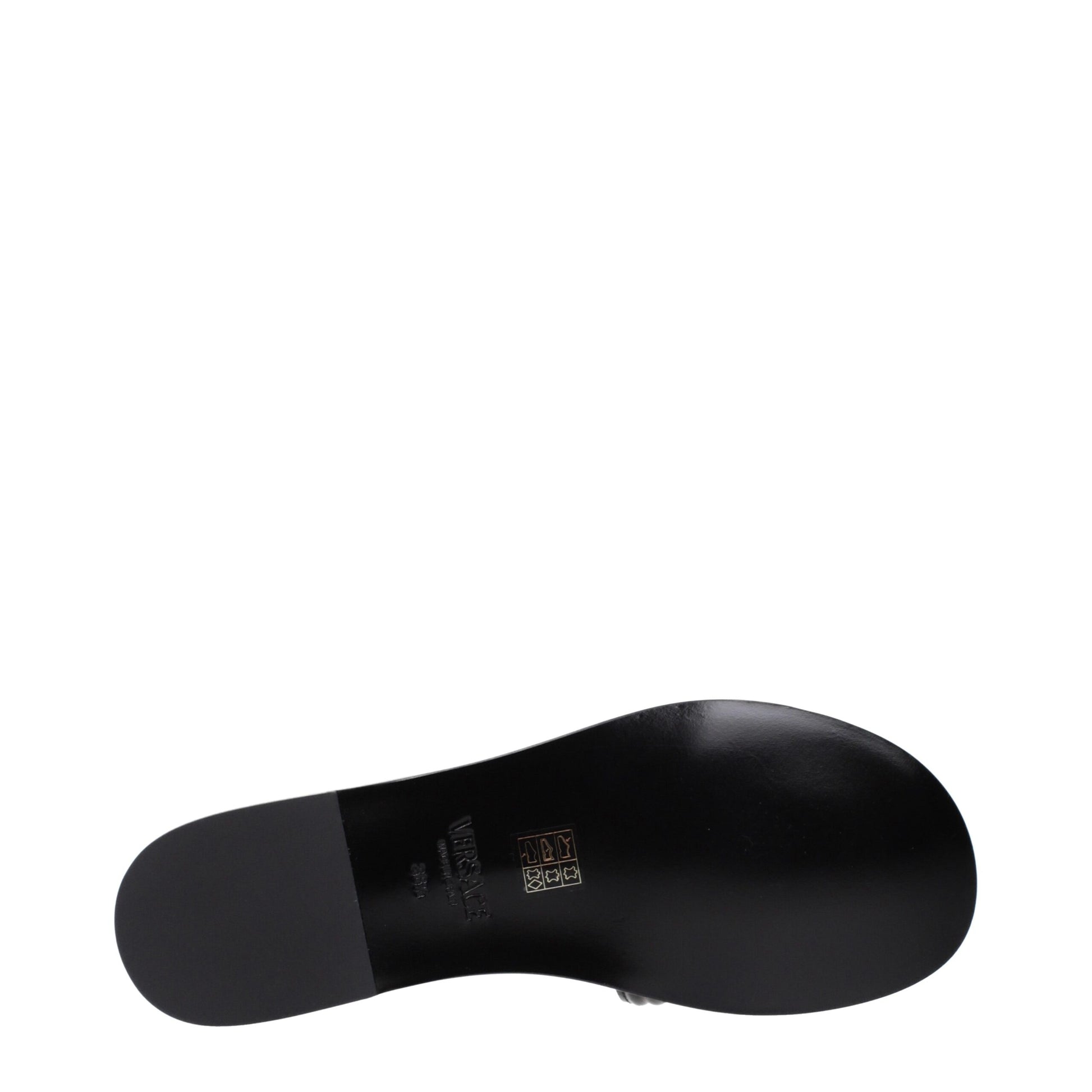 Black Leather Slippers