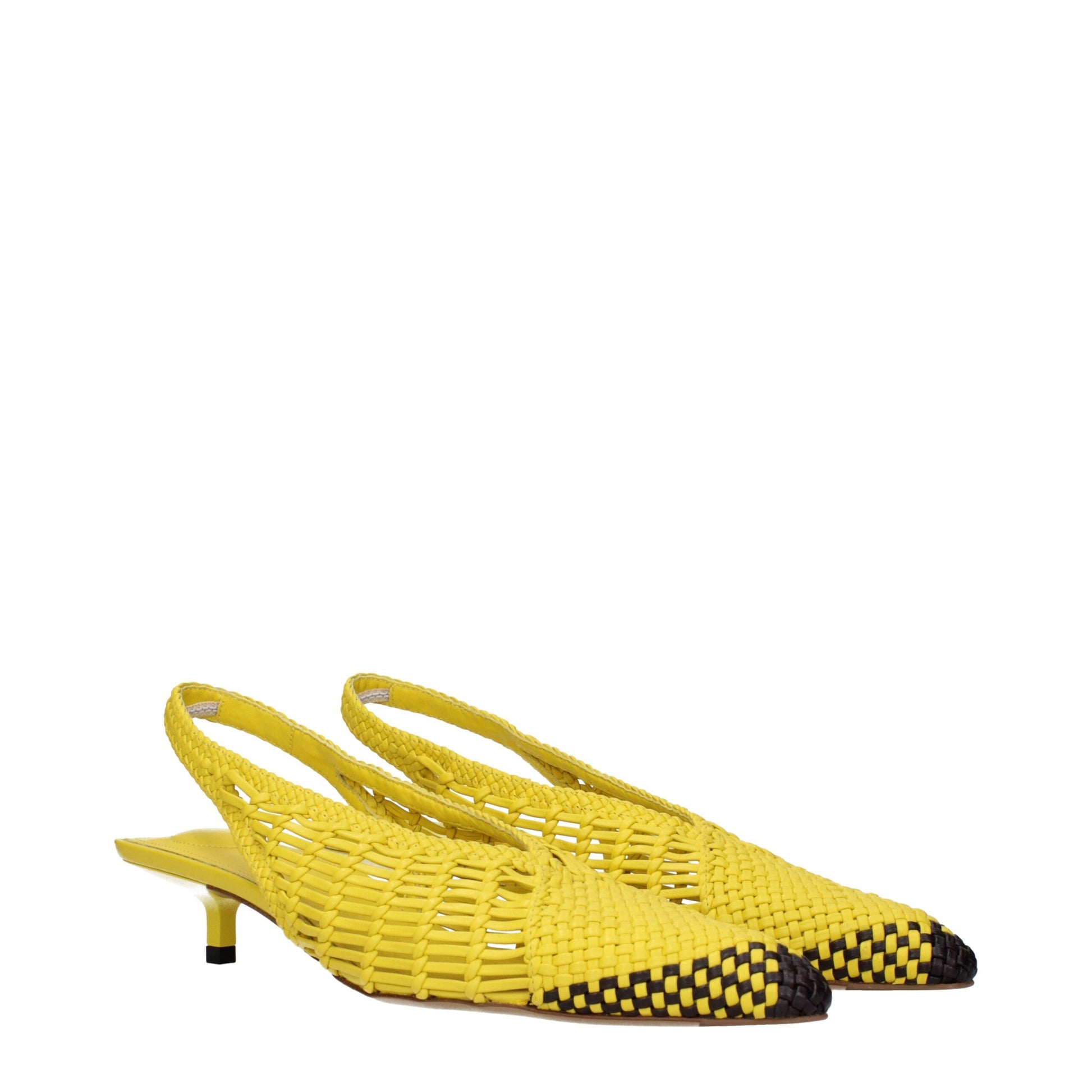 Yellow Leather Sandals