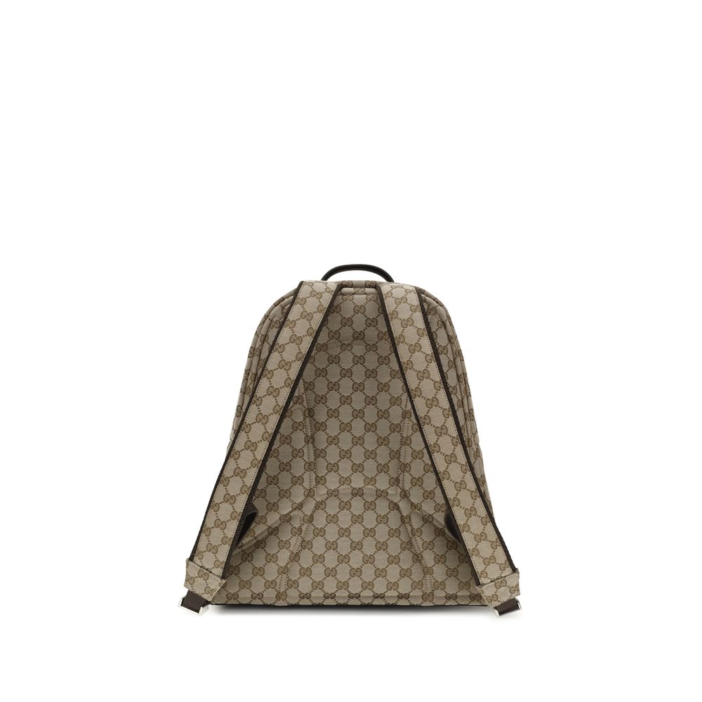 Beige Nylon Backpack