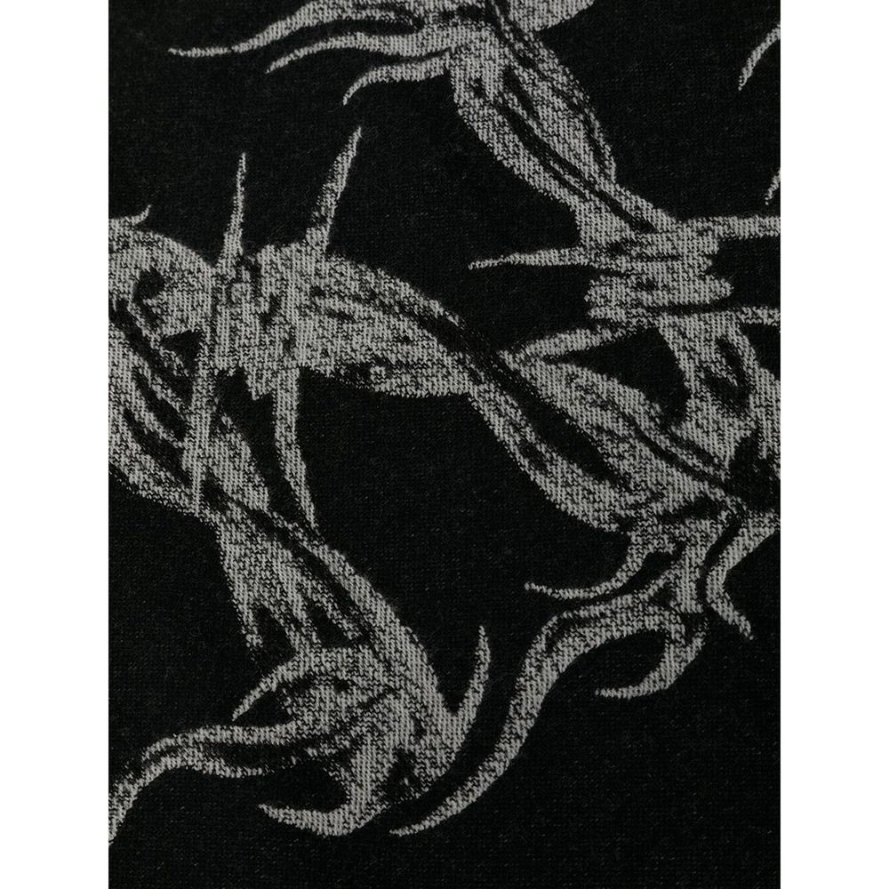 Black Virgin Wool Scarf