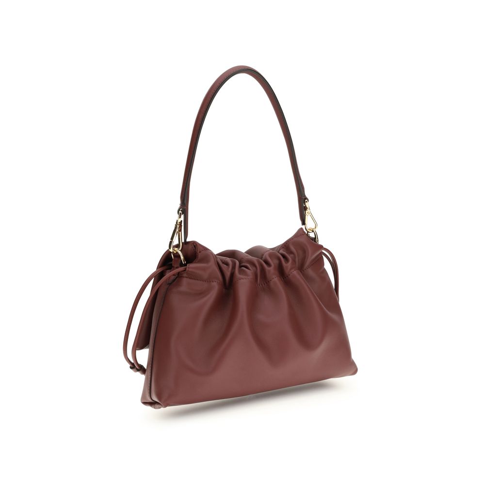 Bordeaux Calf Leather Bos Taurus Shoulder Bag