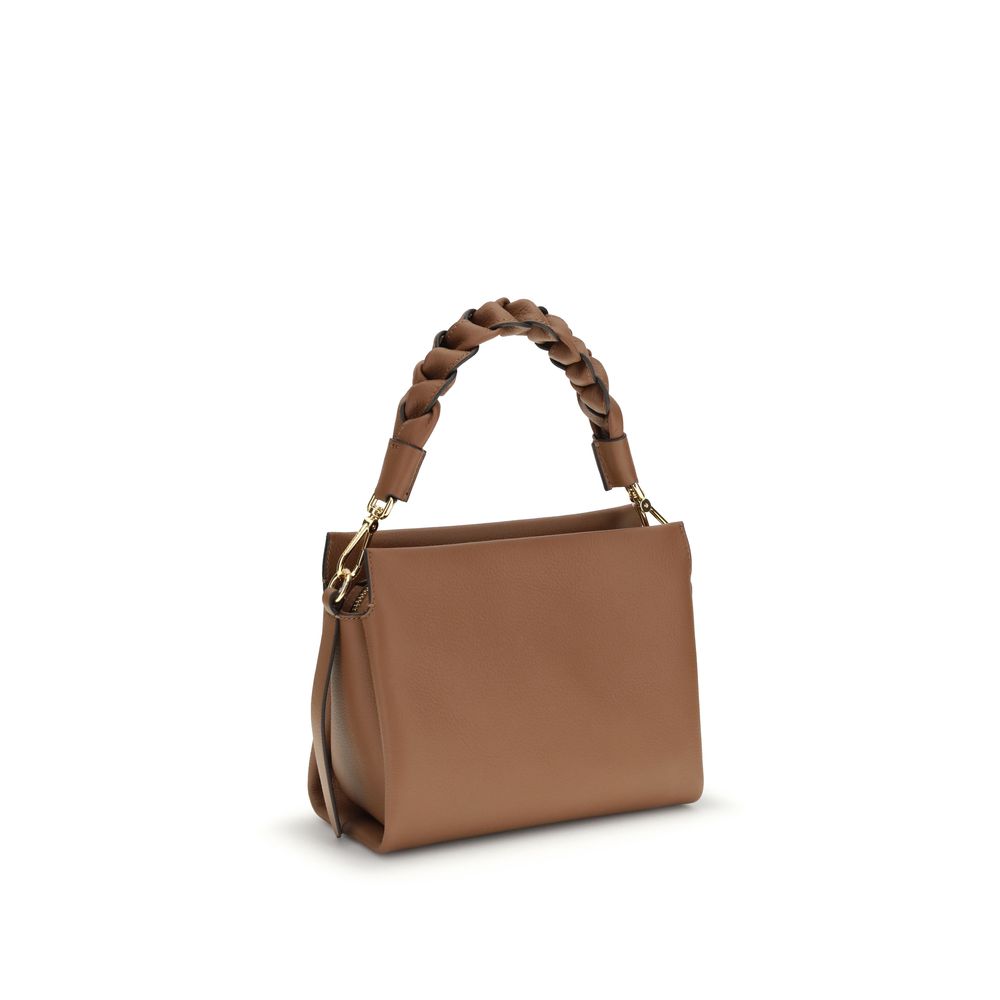 Beige Calf Leather Bos Taurus Handbag