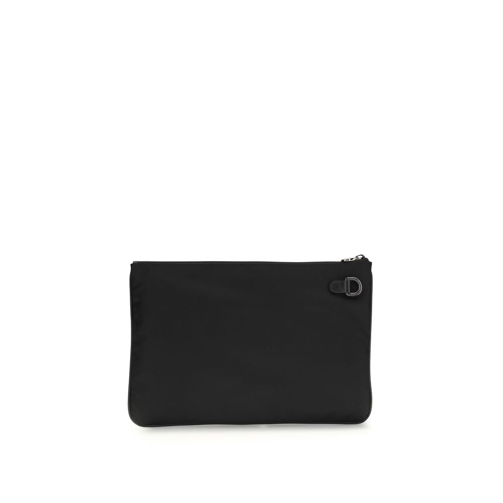 Black Nylon Clutch Bag