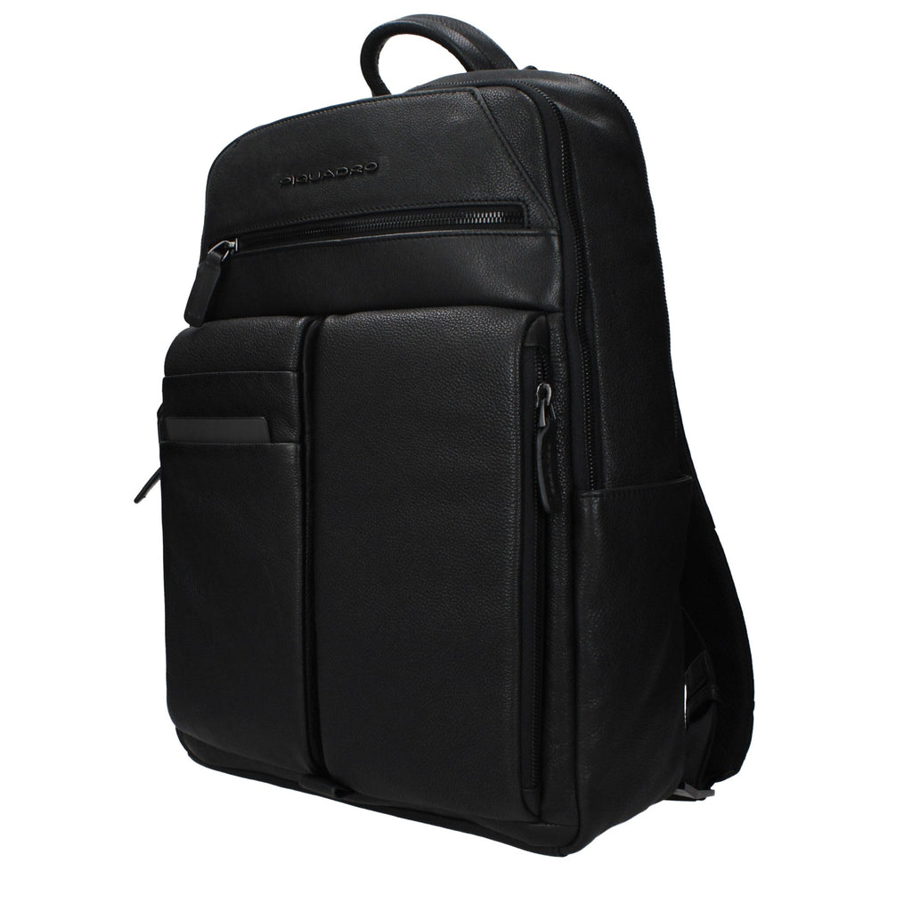 Black Leather Backpack