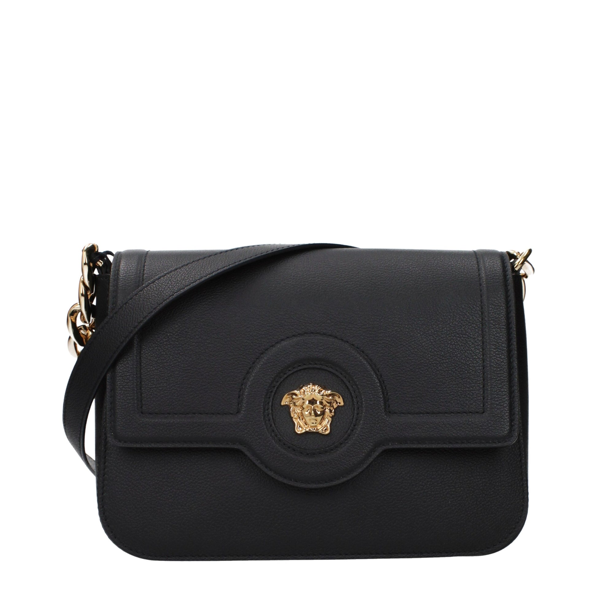 Black Leather Crossbody Bag