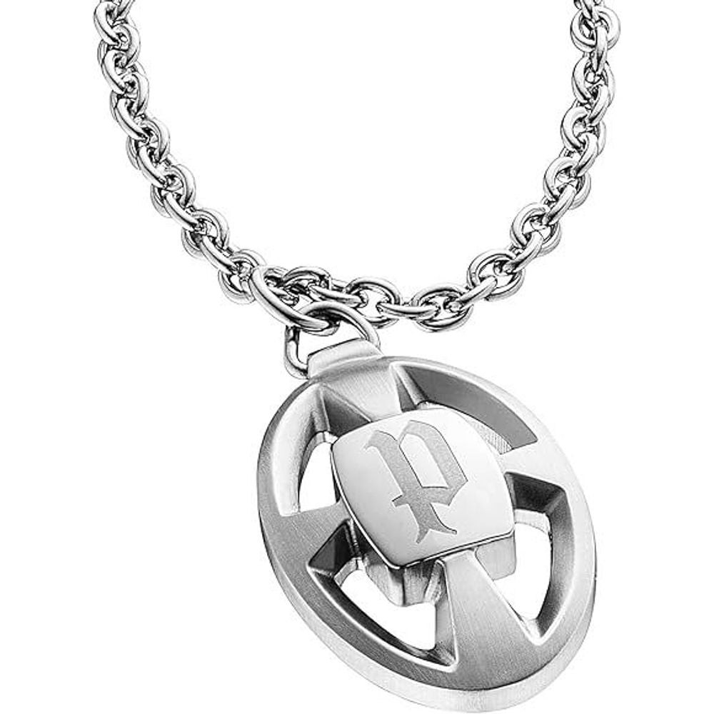 Gray Stainless Steel Necklace