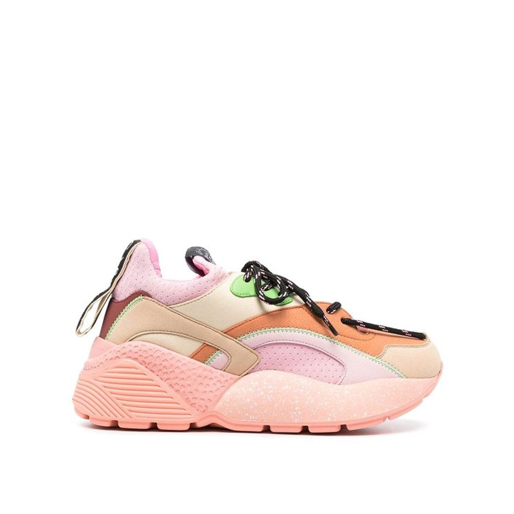 Orange Polyethylene Chunky Sneakers