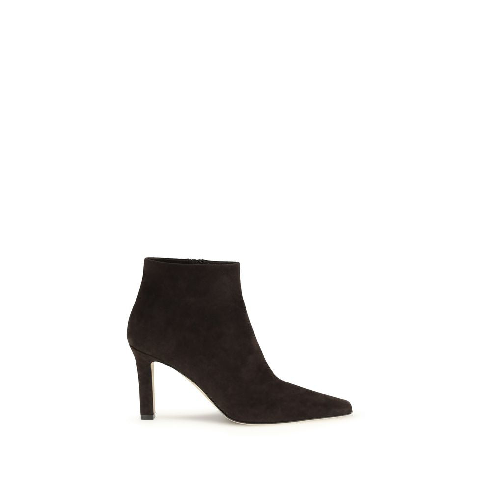 Brown Lamb Leather Ankle Boots