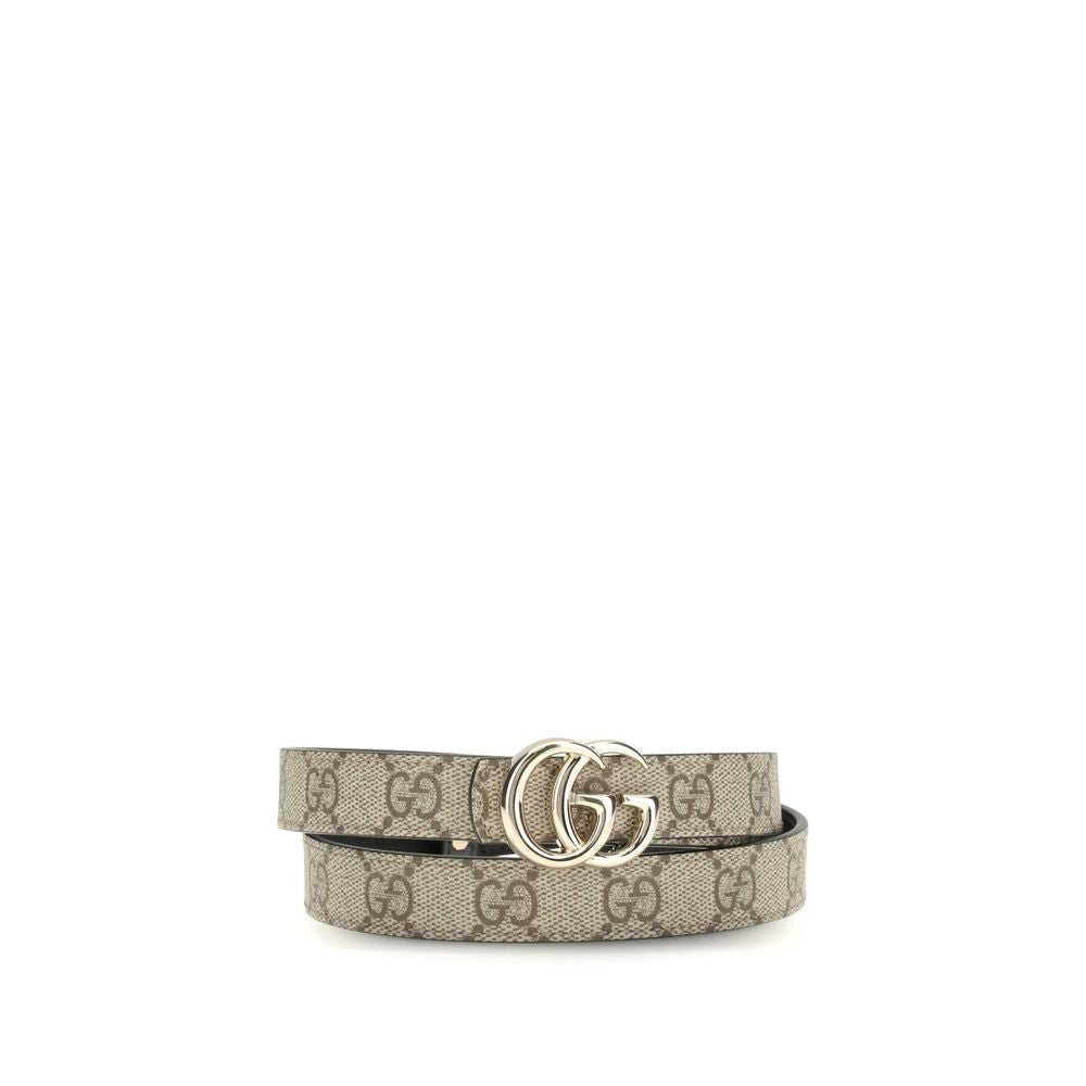 Beige Calf Leather Bos Taurus Thin Belt