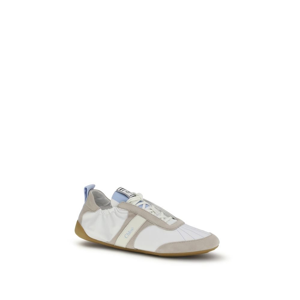 White Calf Leather Bos Taurus Athletic Sneakers