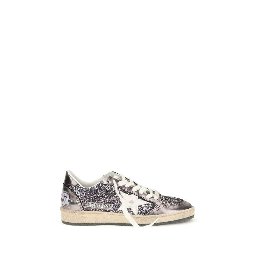 Gray Calf Leather Bos Taurus Low Top Sneakers