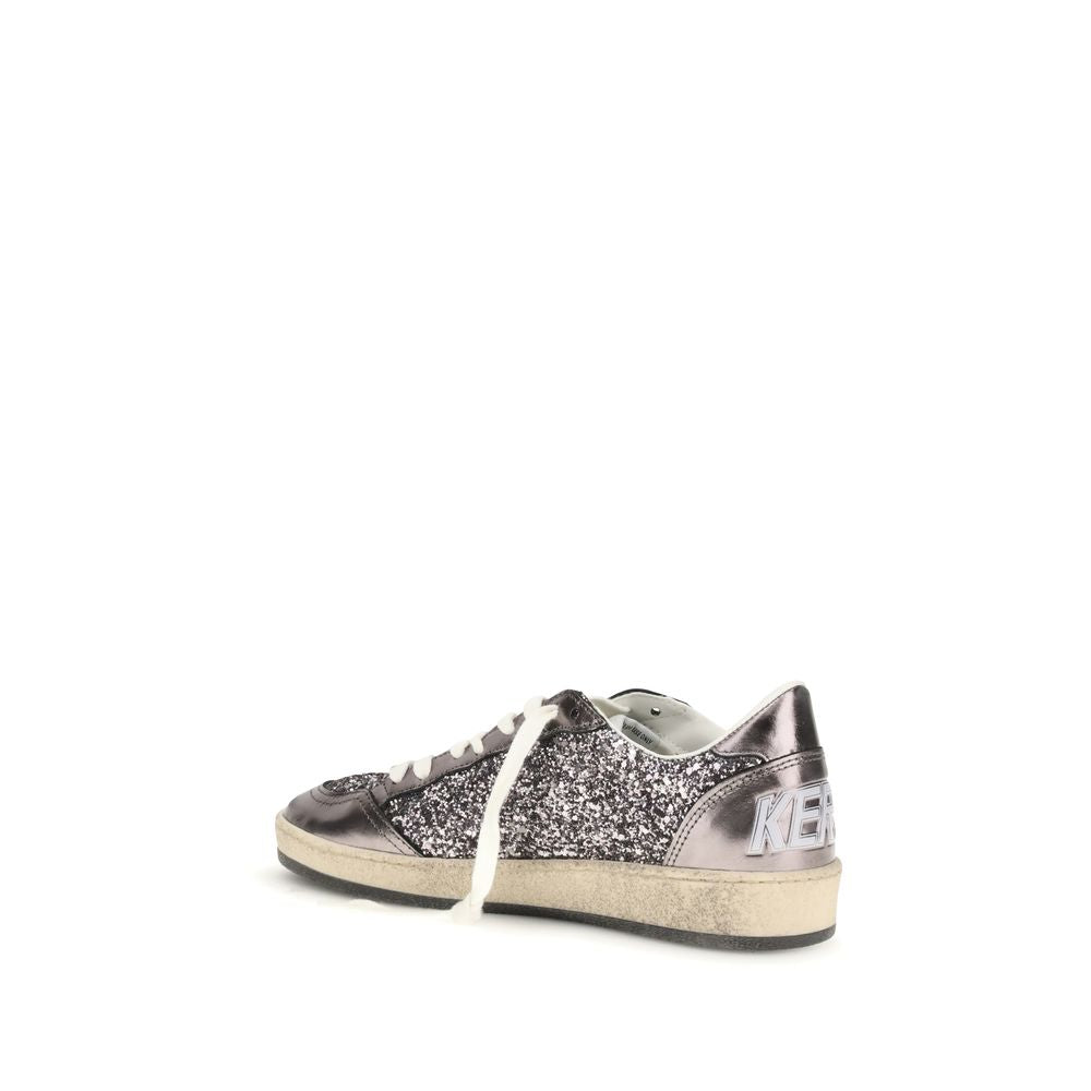 Gray Calf Leather Bos Taurus Low Top Sneakers