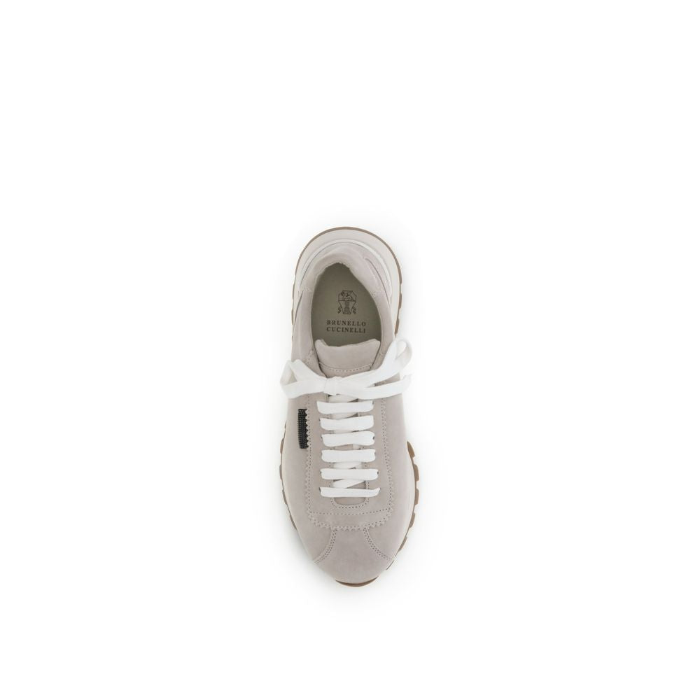 Gray Rubber Platform Sneakers
