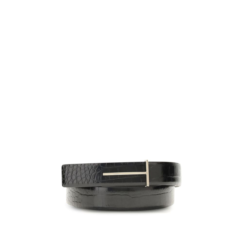 Black Goatskin Regular Belt