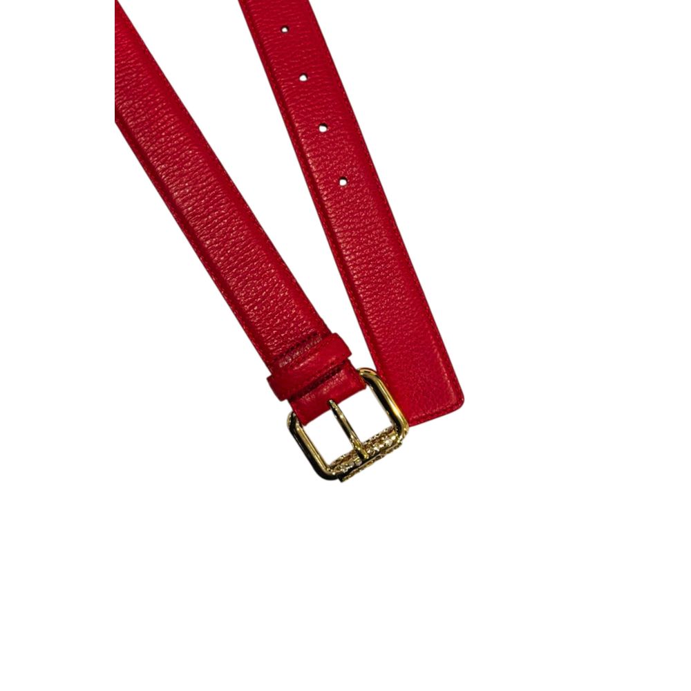 Red Leather Women Belt