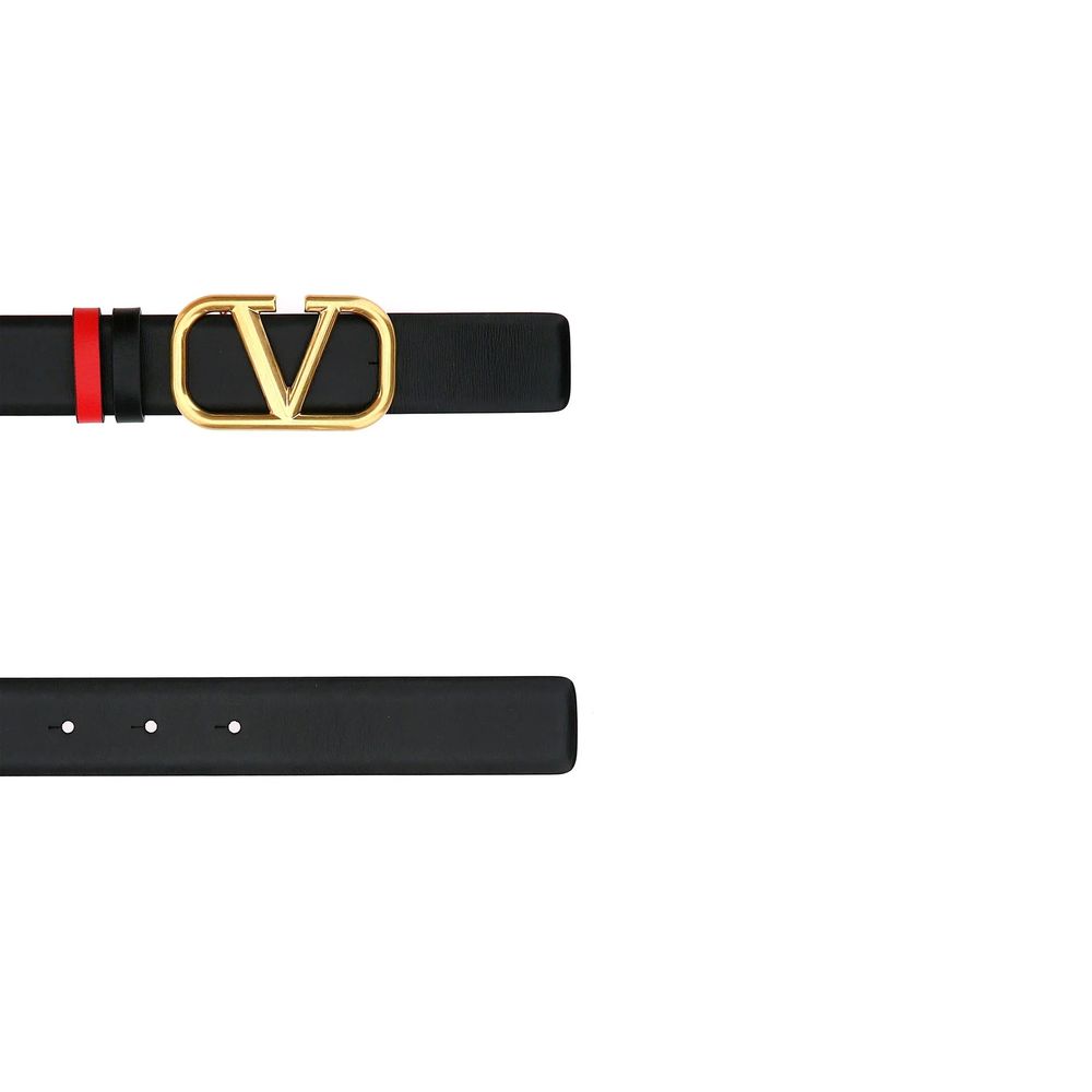 Black Calfskin Regular Belt