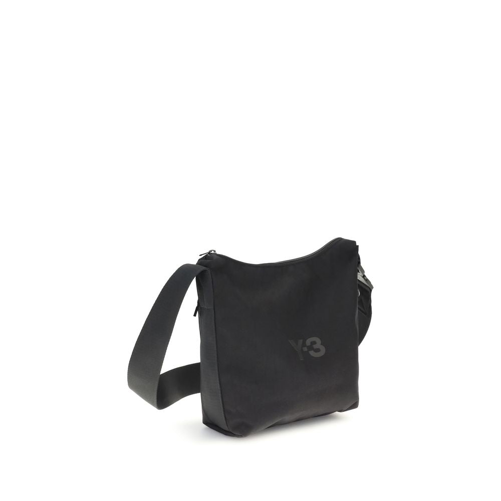 Black Polyester Shoulder Bag