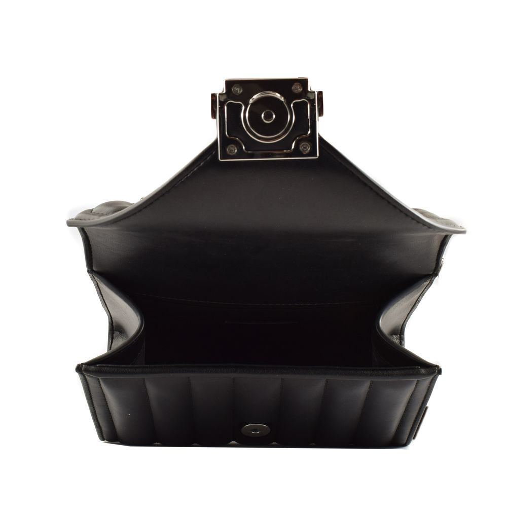 Black Leather Shoulder Bag