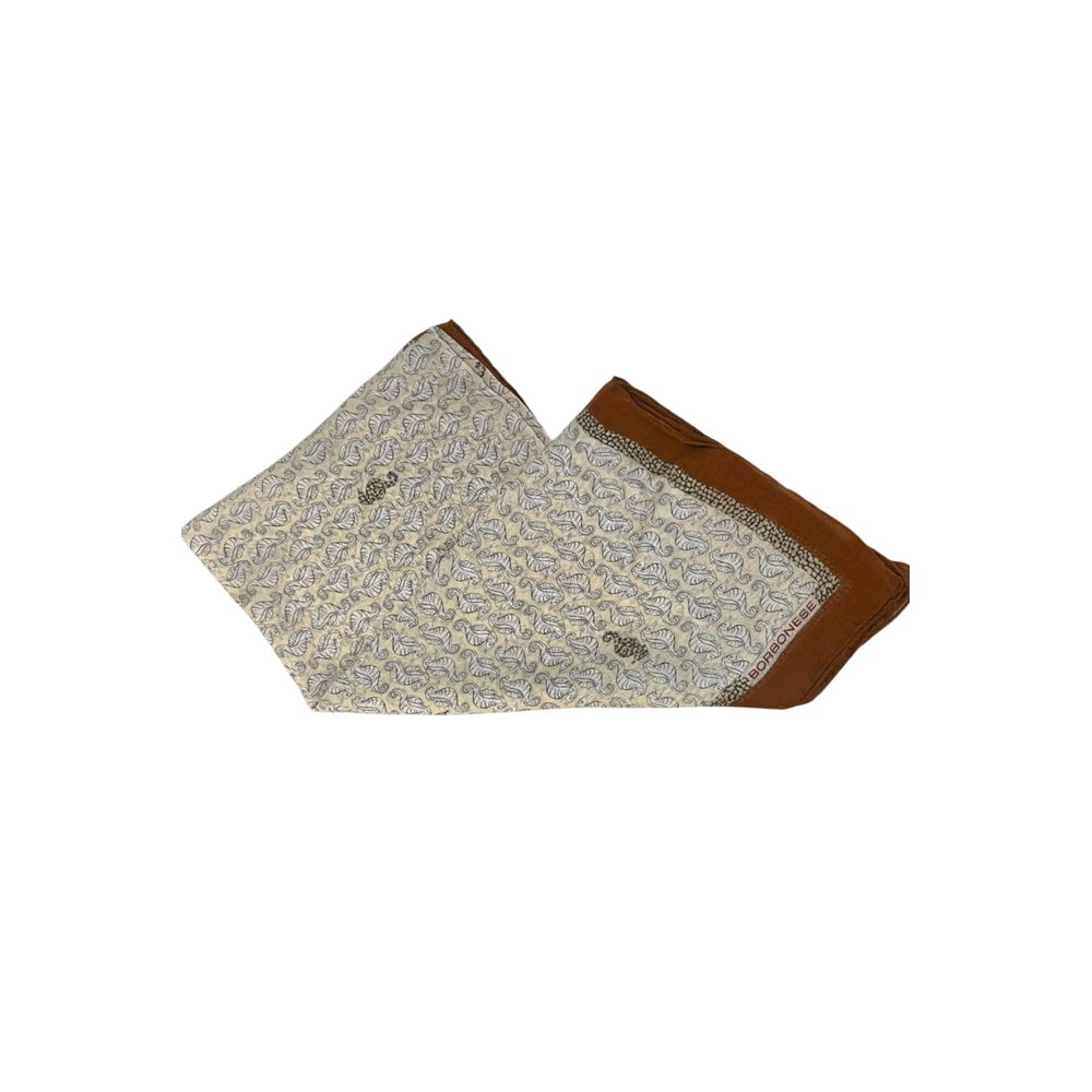 Brown Silk Women Scarf
