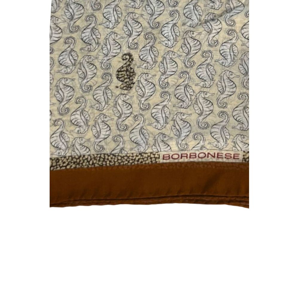 Brown Silk Women Scarf