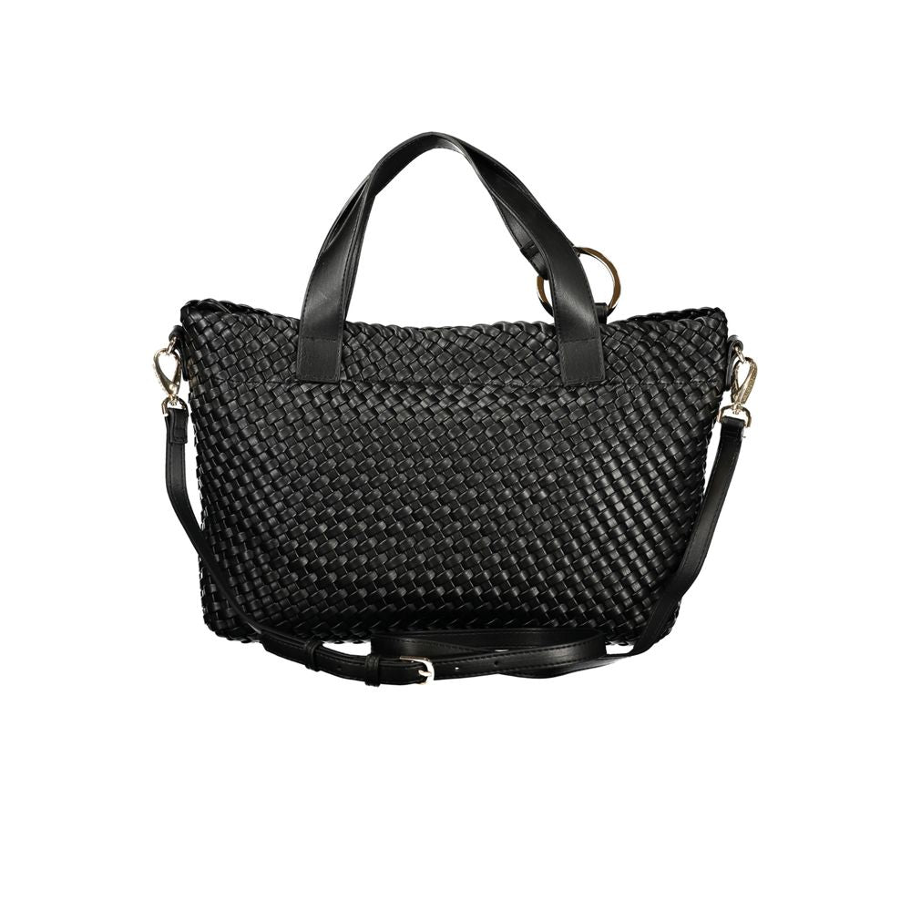Black Polyurethane Women's Bag