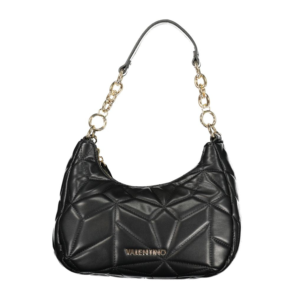 Nero Polyurethane Women's Bag with Removable Shoulder Strap
