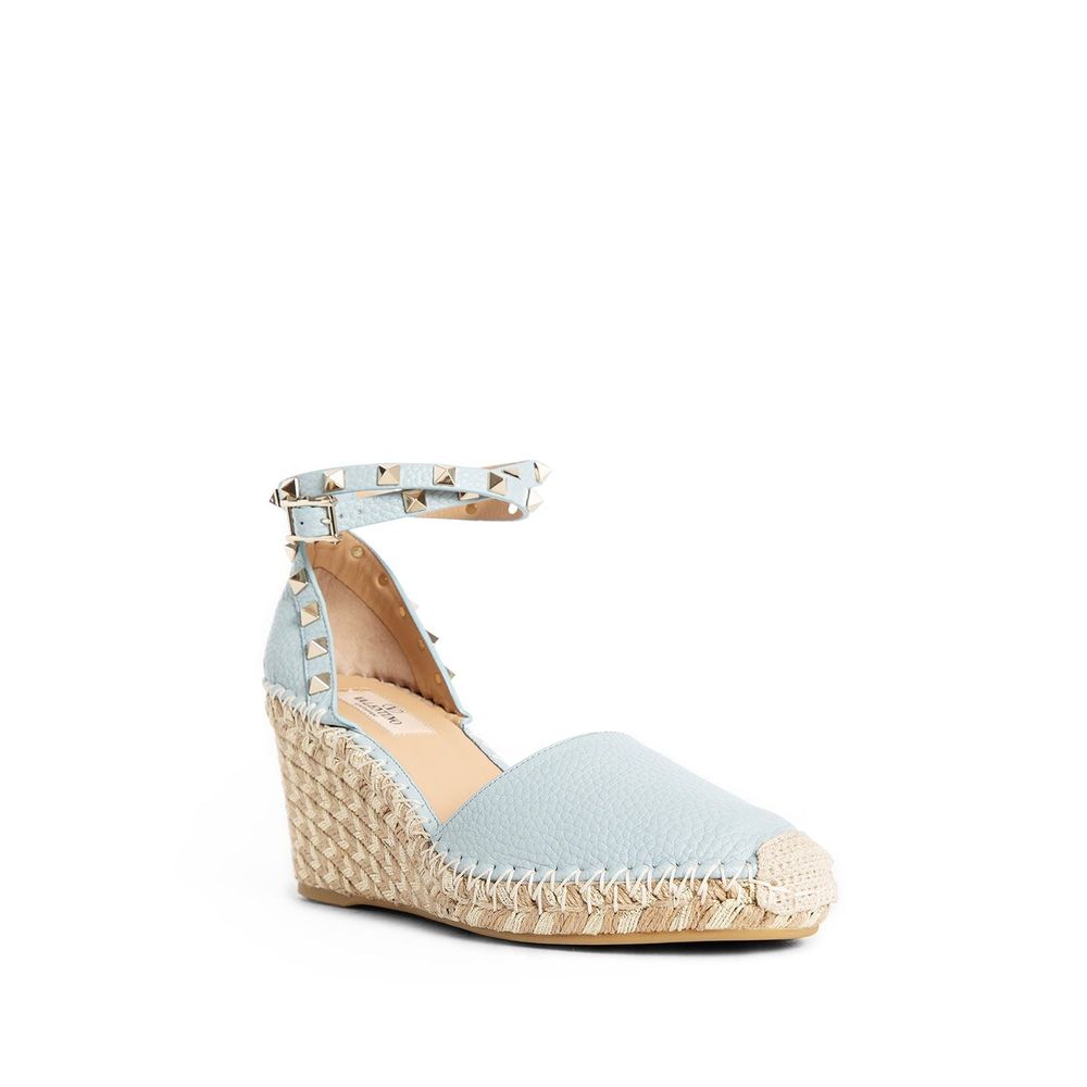 Blue Calfskin Espadrilles