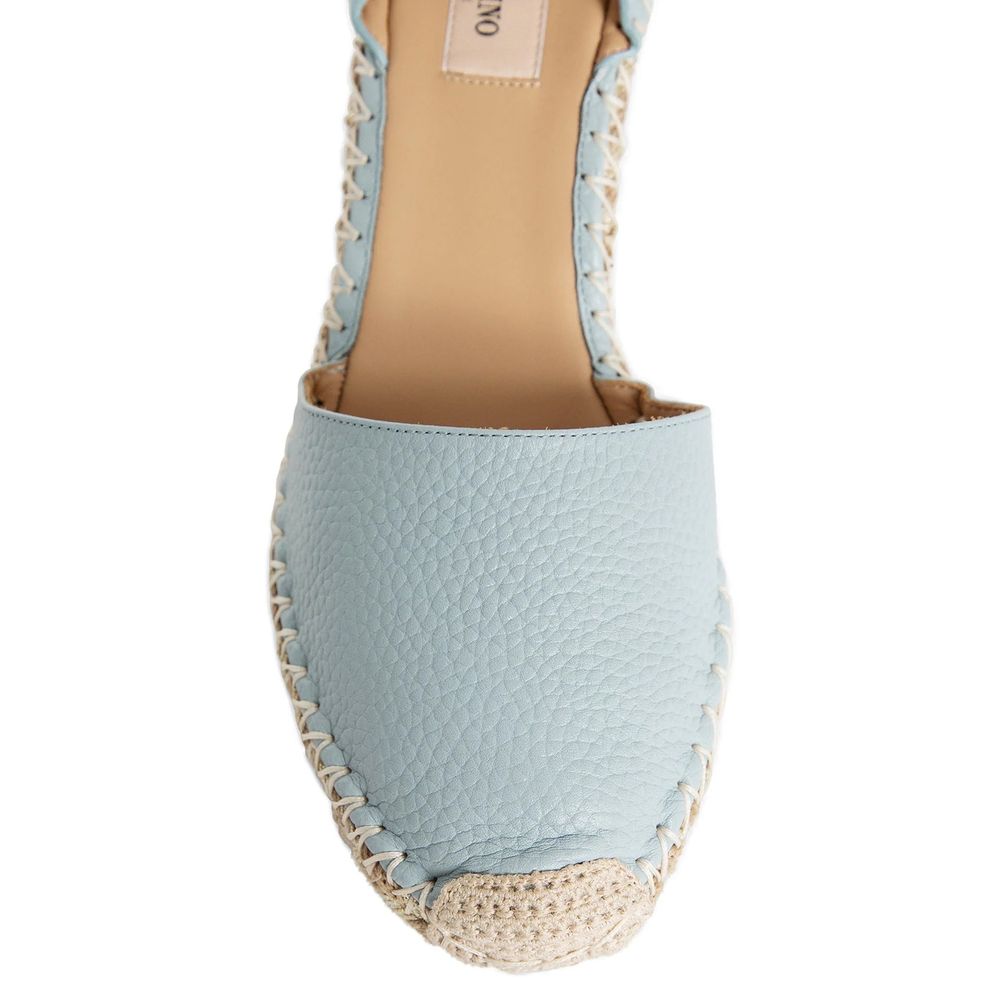 Blue Calfskin Espadrilles