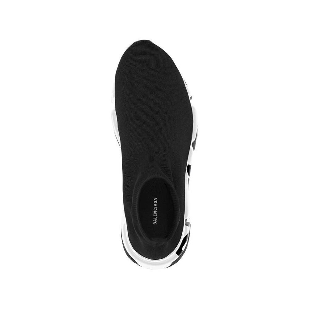 Black Fabric Athletic Sneakers