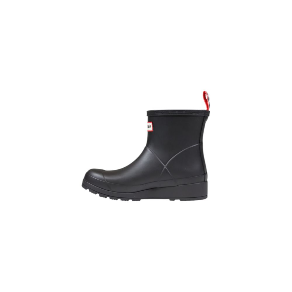 Black Recycled Polyester Ankle Boots