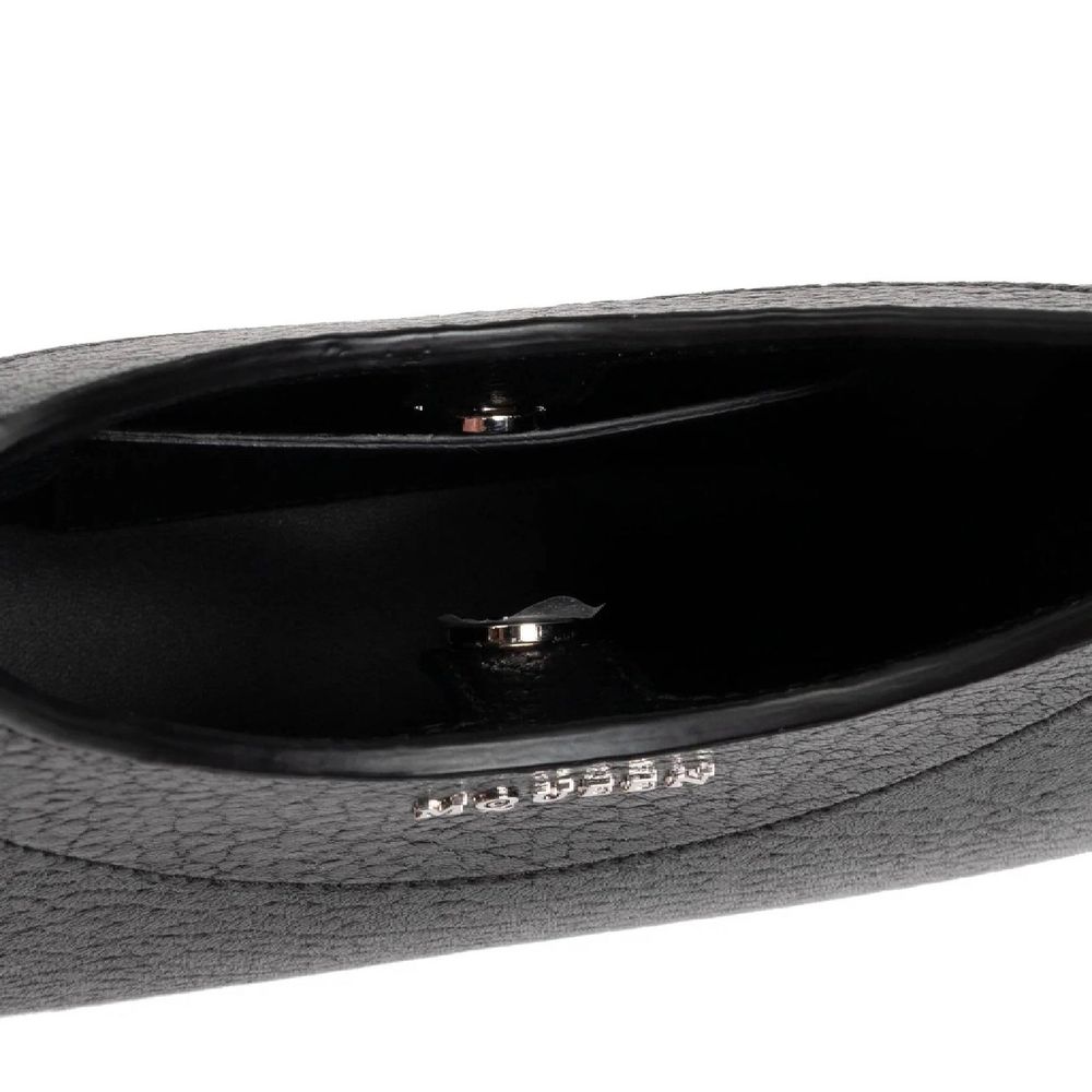 Black Lamb Leather Shoulder Bag