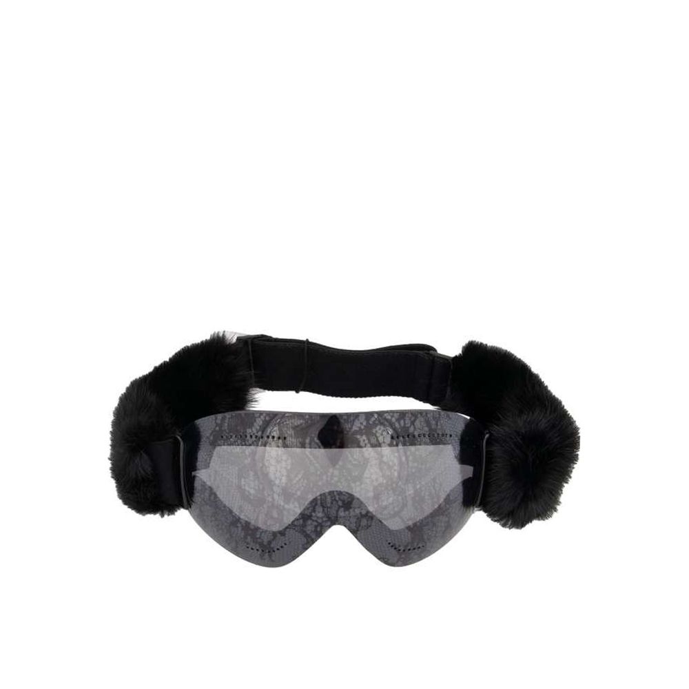 Black Fur Sunglasses