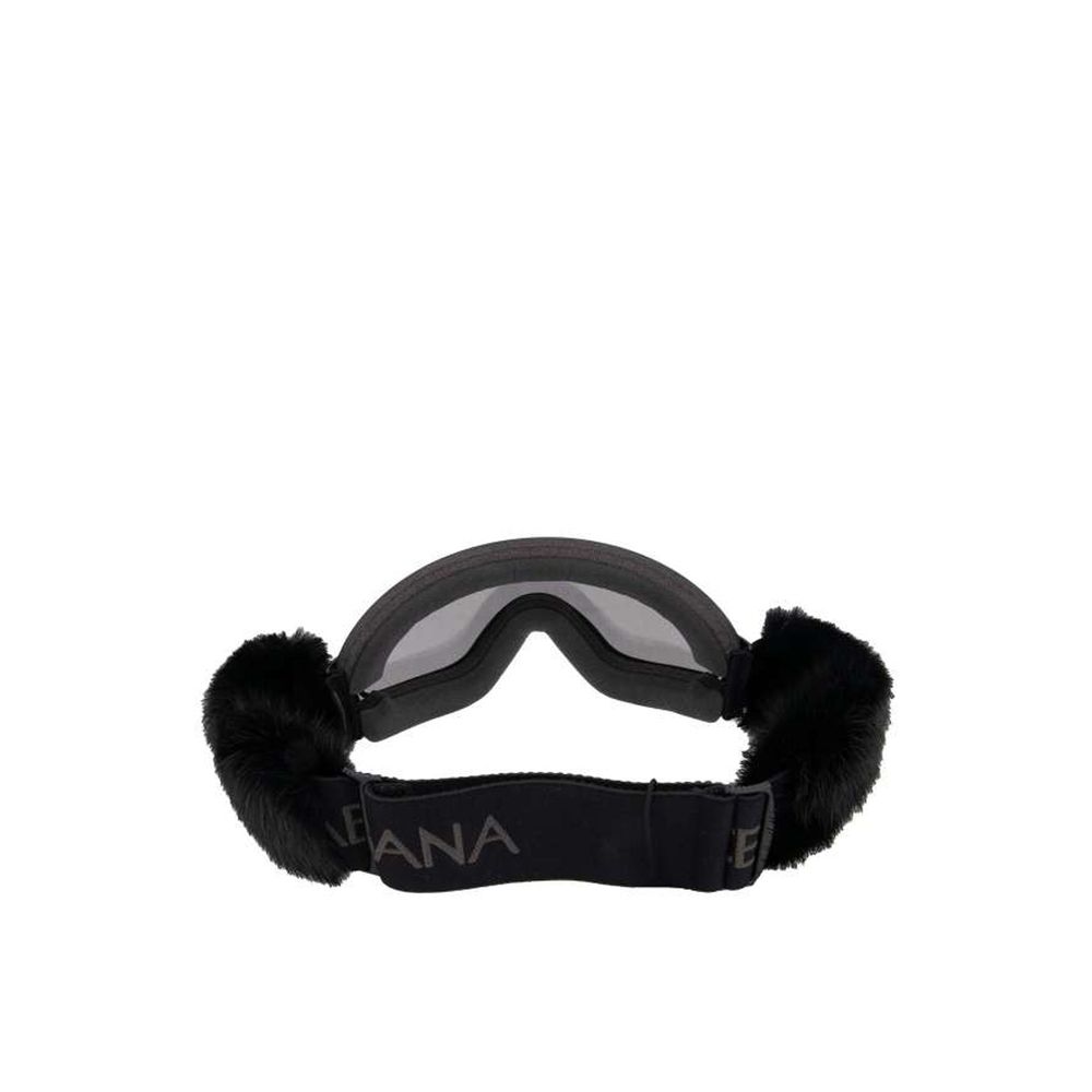 Black Fur Sunglasses