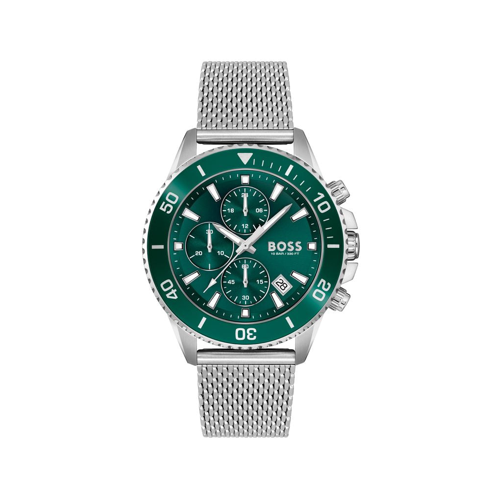 Gray Stainless Steel Dress Watch