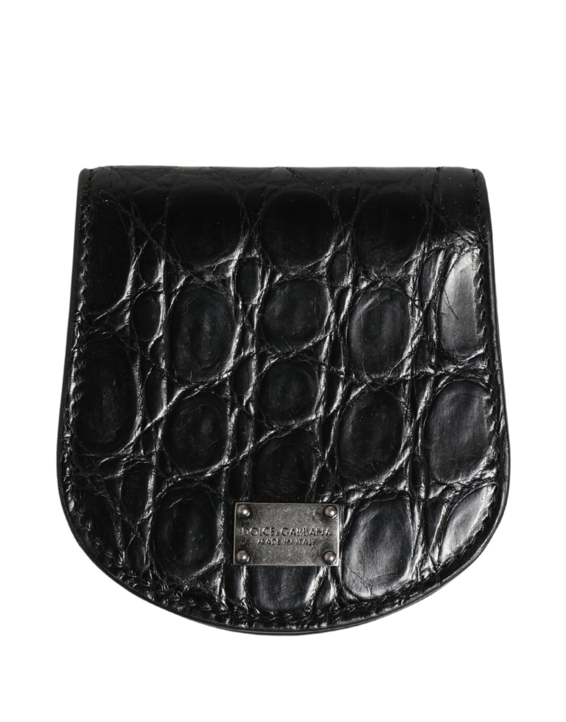 Black Exotic Skin Condom Case Holder Pocket Wallet