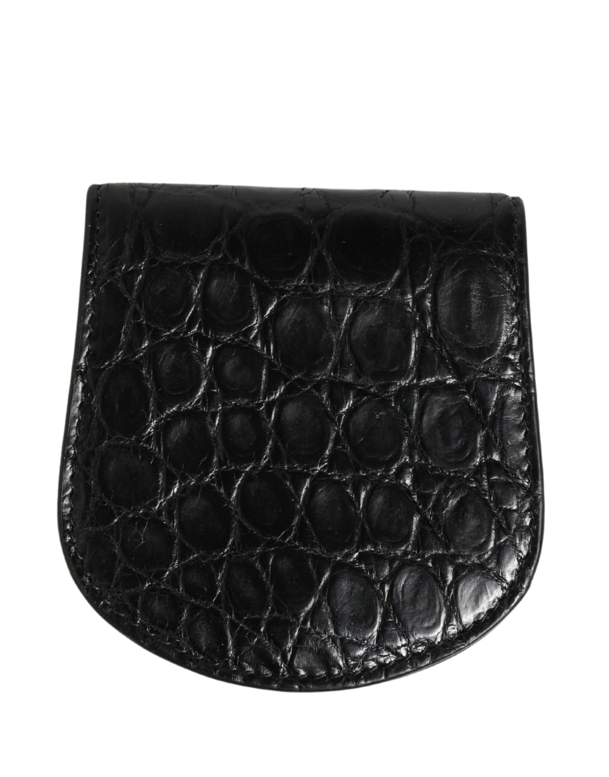 Black Exotic Skin Condom Case Holder Pocket Wallet