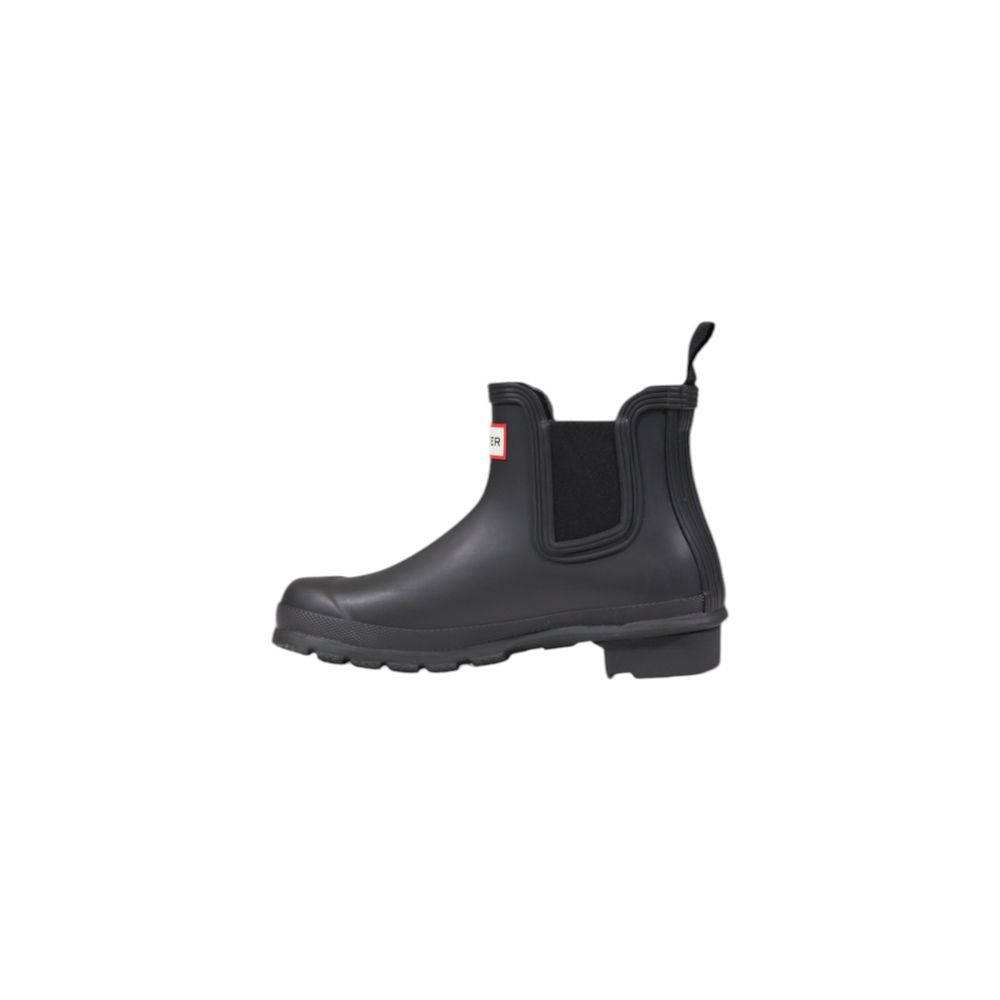 Black Recycled Polyester Ankle Boots