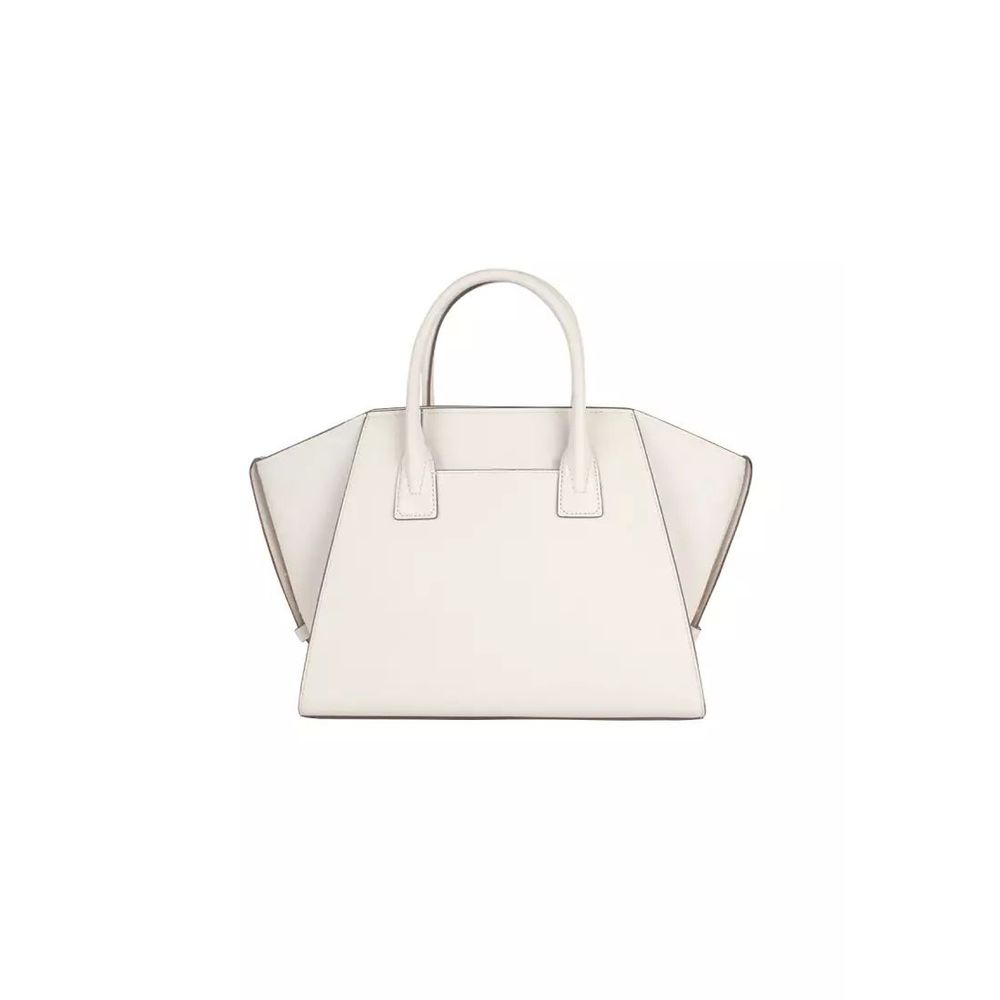 Beige Leather Handbag