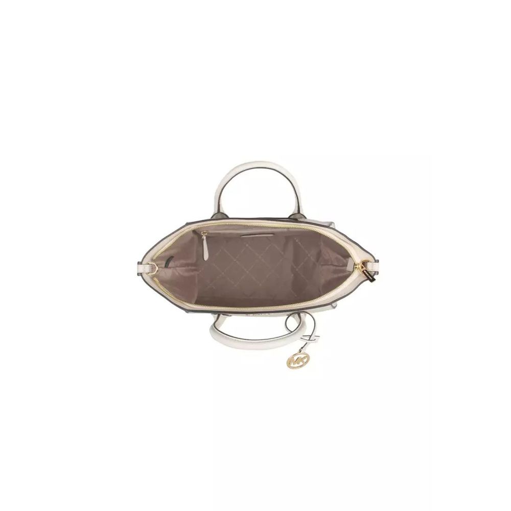 Beige Leather Handbag