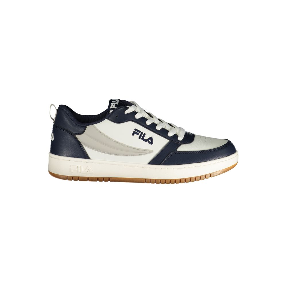 Blue Polyurethane Men Sneaker