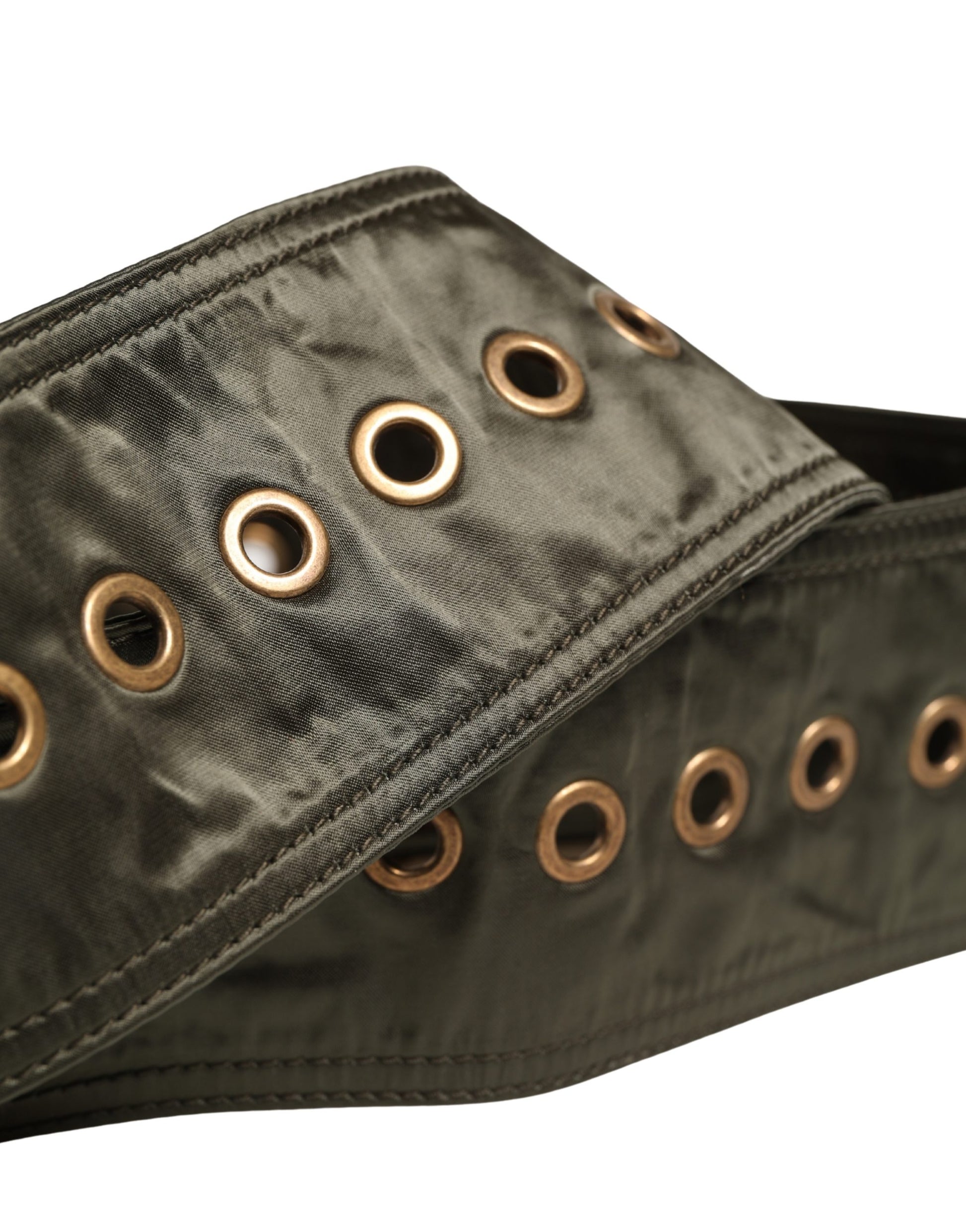 Men Black Wide Leather DG Metal Buckle Belt