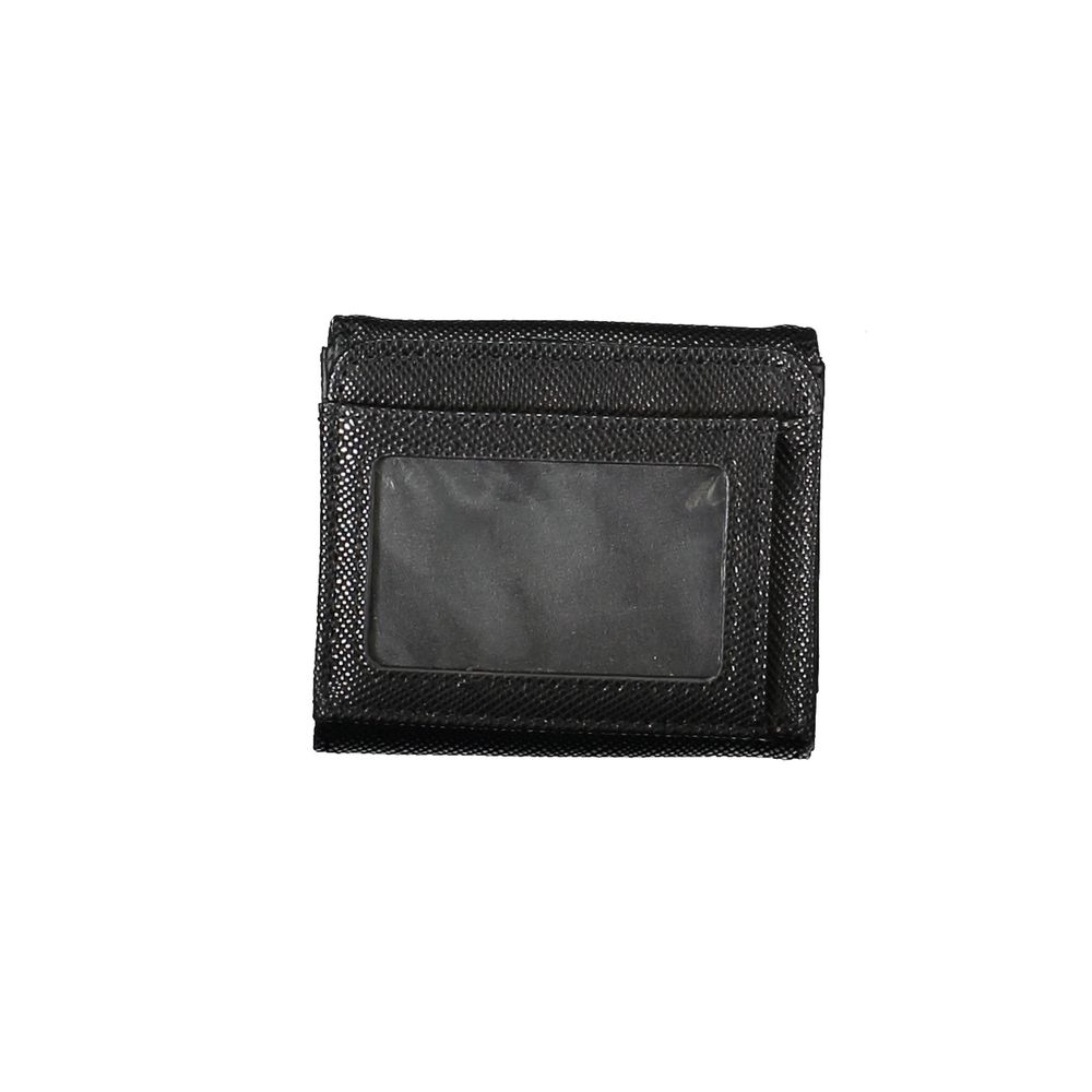 Black Polyurethane Women Wallet