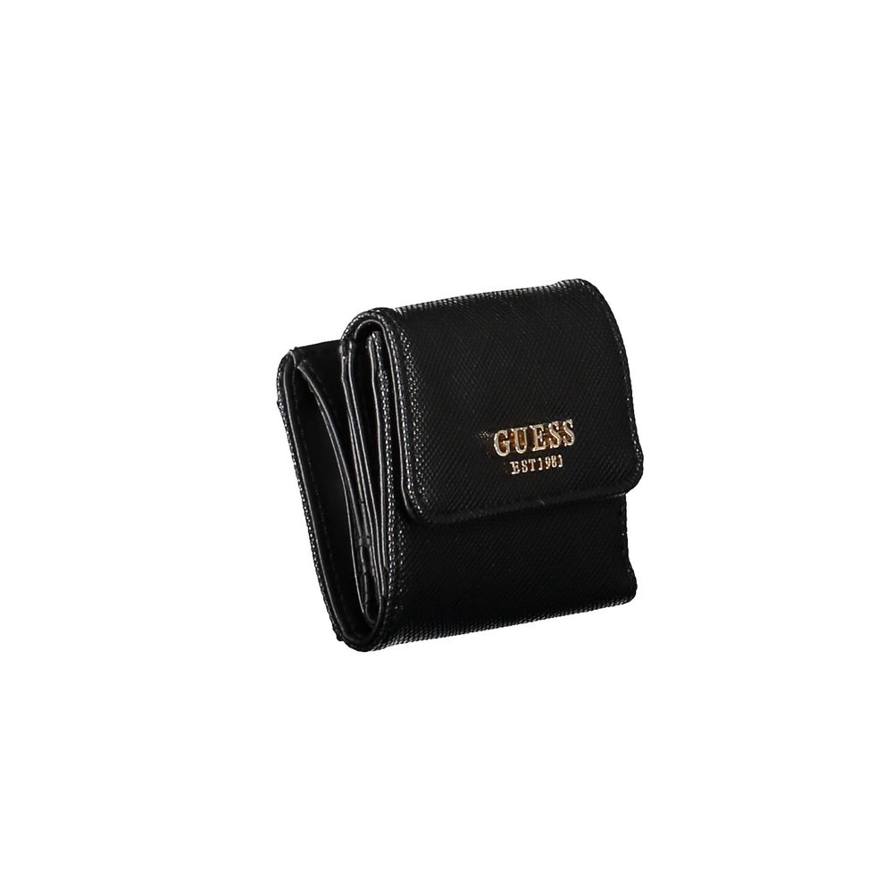 Black Polyurethane Women Wallet
