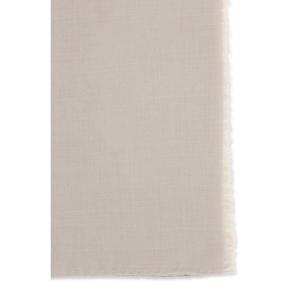 Beige Silk Scarf