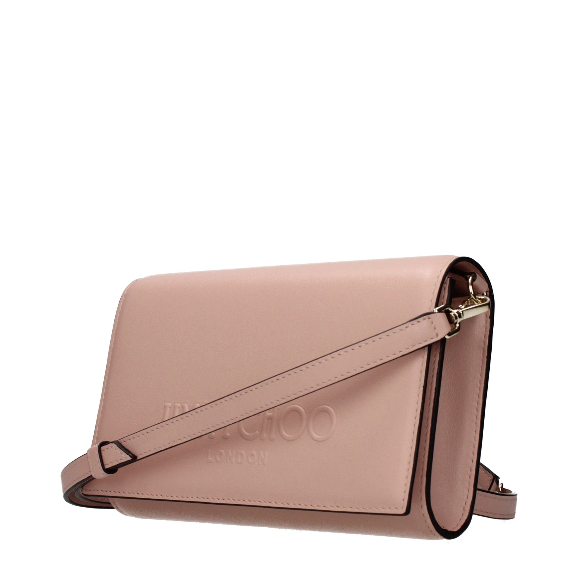 Pink Leather Clutch Bag