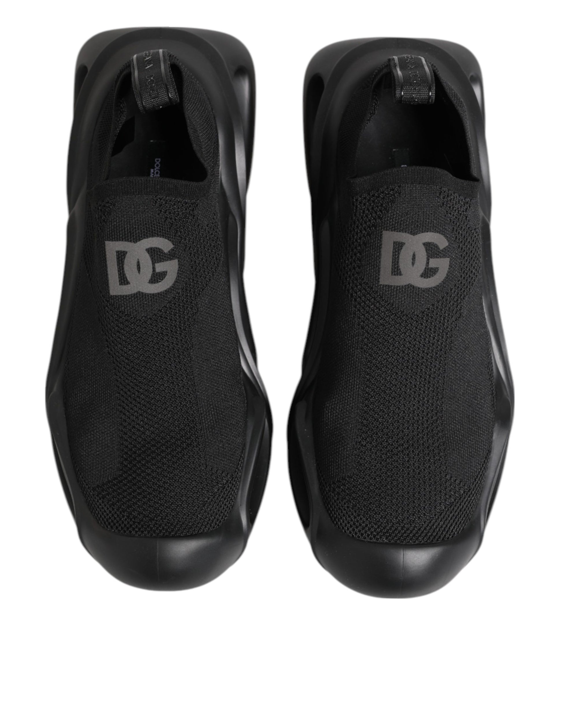 Black Slip On Wave Low Top Sneakers Shoes