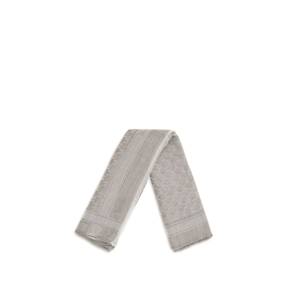 Beige Lamb Ovis Aries Aries Scarf